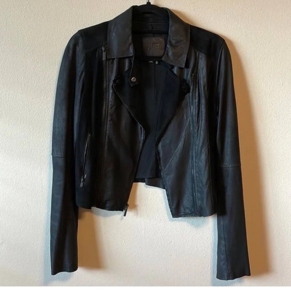 Paige suede leather jacket xs super soft